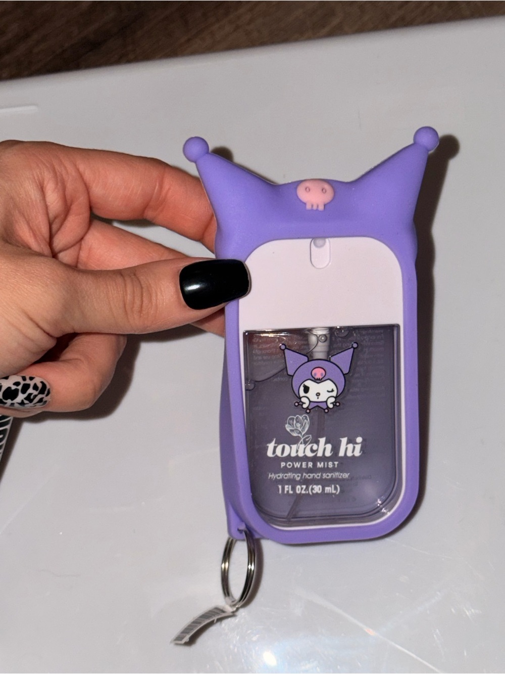 Kuromi Touchland Power Mist Hand Sanitizer + Purple Holder 💜✨